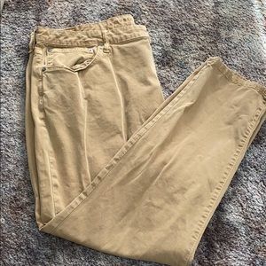 American Eagle Athletic Fit Khaki